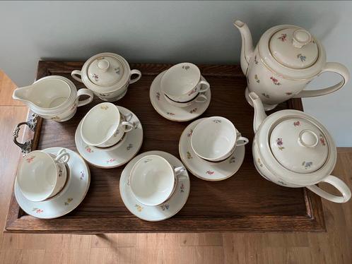 Theeservies Hutschenreuther Evelyn, Antiek en Kunst, Antiek | Servies compleet, Ophalen