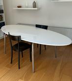 Ovale Eettafel Ikea Wit, Huis en Inrichting, Ophalen, Overige materialen, Gebruikt, Vijf personen of meer