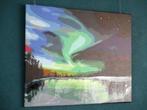 BB.Design - handgeschilderd schilderij - noorderlicht, Nieuw, Ophalen of Verzenden, Schilderij, 75 tot 100 cm