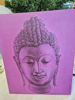 Prachtige canvas van boedha., Ophalen, Zo goed als nieuw
