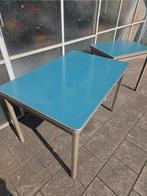 Industriële vintage tafels Formica/Gispen/Ahrend, Ophalen, Gebruikt, Rechthoekig, 50 tot 100 cm