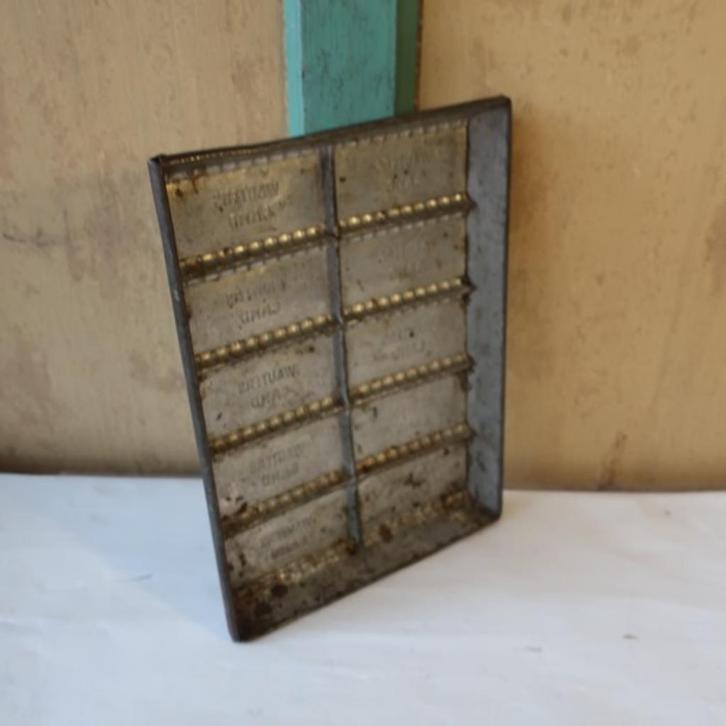 Mal vorm Wauters Gand Gent koek chocolade metaal 28 x 20 x 3, Antiek en Kunst, Curiosa en Brocante, Ophalen of Verzenden