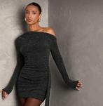 Luxe avond jurk party dress #kerst #party maat L, Ophalen of Verzenden, Zo goed als nieuw, Zwart, Boven de knie