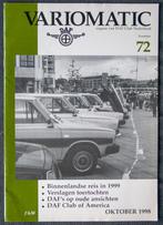 Variomatic 72, oktober 1998, Ophalen of Verzenden, Zo goed als nieuw, DAF Club Nederland, Overige merken