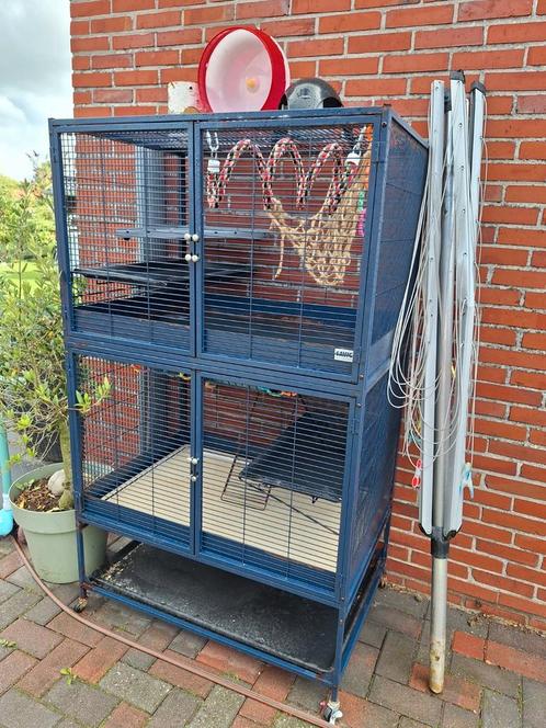 Savic royal suite 95 met accessoires, Dieren en Toebehoren, Knaagdieren en Konijnen | Hokken en Kooien, Gebruikt, Kooi, 90 cm of meer