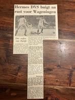 Voetbal krantenartikel Wageningen Hermes DVC oktober 1967, Ophalen of Verzenden, Knipsel(s)