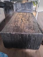 Black wood salontafel als nieuw, Ophalen, 100 tot 150 cm, 50 tot 100 cm, Zo goed als nieuw