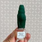 Malachiet stalagmiet/stalactite uit Congo, Ophalen of Verzenden, Mineraal