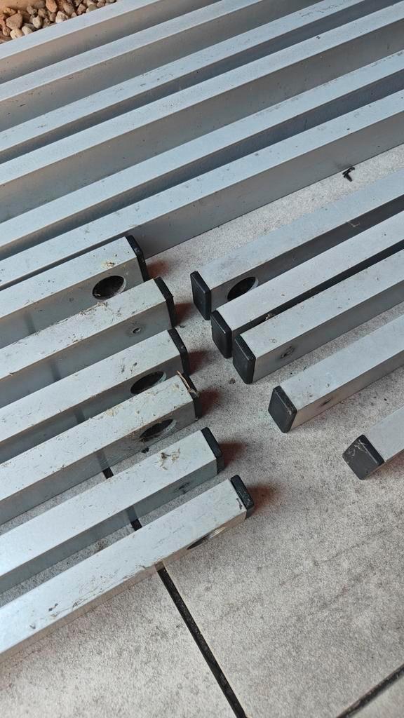 Aluminium profielen 20x40mm in diverse lengtes, Doe-het-zelf en Verbouw, Metalen, Gebruikt, Aluminium, Ophalen
