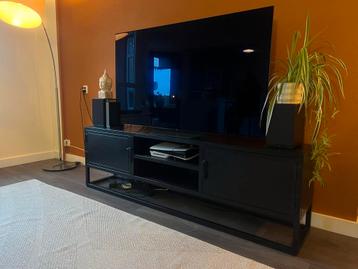 Industrieel TV Meubel Zwart Metaal