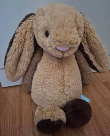 Jellycat bashful patchwork brown bunny medium NIEUW! beschikbaar voor biedingen