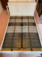 IKEA ‘Brimnes’ met ‘Leirsund’ lattenbodem 140 x 200, Ophalen, Gebruikt, Wit, Tweepersoons