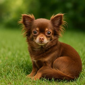 Prachtige chocokleur Chihuahua beschikbaar voor biedingen