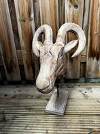 Houten dierenkop, Ophalen, Zo goed als nieuw, Hout, Overige typen