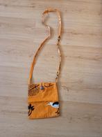 Tasje tas oranje vintage retro vogel blad schoudertas pouch, Ophalen of Verzenden, Zo goed als nieuw, Oranje, Schoudertasje