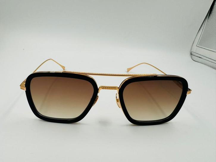 Dita Flight 006 ‘Goud-Bruin’, Sieraden, Tassen en Uiterlijk, Zonnebrillen en Brillen | Heren, Nieuw, Zonnebril, Overige merken