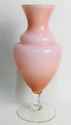 Vintage design opaline Empoli glazen vaas Florence Italië, Antiek en Kunst, Verzenden