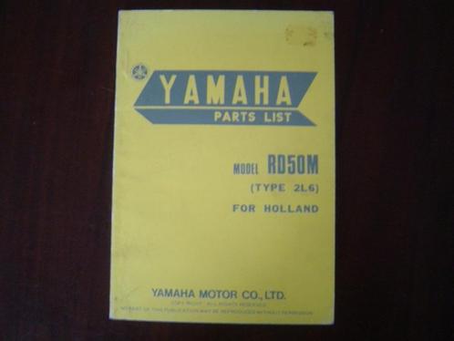 Yamaha RD50M 1978 parts list RD 50 M, Fietsen en Brommers, Handleidingen en Instructieboekjes, Gebruikt, Ophalen of Verzenden