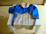 blauw met goud afgezet circus direckteur jas 122/128lang ach, Ophalen of Verzenden, Zo goed als nieuw, 122 t/m 128, Jongen