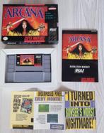 Arcana SNES USA Compleet in box, 1 speler, Ophalen of Verzenden, Zo goed als nieuw, Vanaf 3 jaar