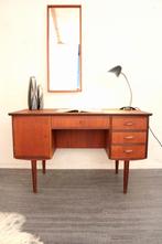 Deens jaren 50 60 teakhouten vintage design bureau, Huis en Inrichting, Bureaus, Gebruikt, -, -, Ophalen of Verzenden