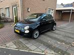 Fiat 500 Twinair Turbo 80pk 2017 Zwart, Auto's, Voorwielaandrijving, Origineel Nederlands, Handgeschakeld, 26 km/l