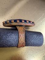 Blauwe vintage ring met steen, Sieraden, Tassen en Uiterlijk, Ringen, Gebruikt, Blauw, Ophalen of Verzenden, Dame of Heer