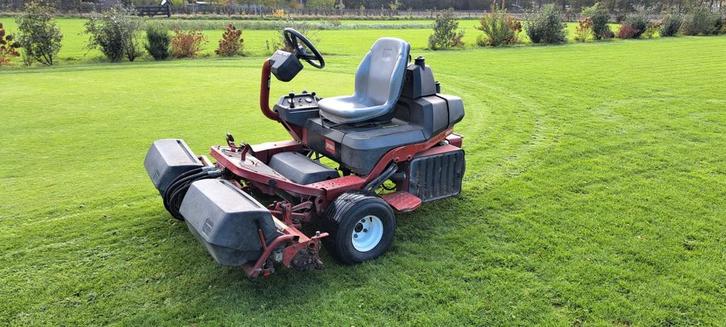 Toro Greenmaster 3200-D Kooimesmaaier, Tuin en Terras, Grasmaaiers, Gebruikt, 50 cm of meer, Kooimesmaaier, Opvangbak, Ophalen