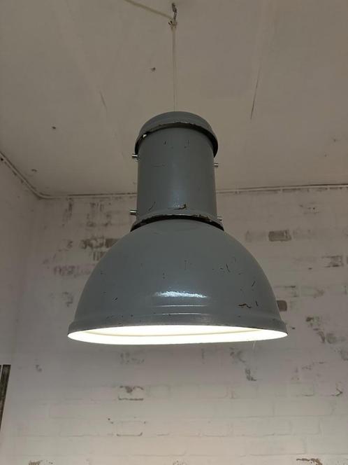 SALE: vintage emaille hanglamp, metalen lamp, Huis en Inrichting, Lampen | Hanglampen, Gebruikt, Minder dan 50 cm, Metaal, Ophalen of Verzenden