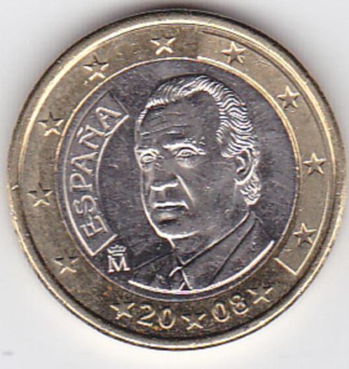 1 euro 2008, 2009, 2010, 2011 Spanje, Postzegels en Munten, Munten | Europa | Euromunten, Losse munt, 1 euro, Spanje, Ophalen of Verzenden