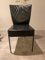 Montis spica stoelen zwart leer 4x, Ophalen, Gebruikt, Zwart, Leer