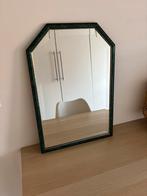 Vintage spiegel met groene rand, Huis en Inrichting, Woonaccessoires | Spiegels, Ophalen, Zo goed als nieuw, Minder dan 100 cm