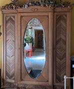 Antiek brocante kledingkast linnenkast van eiken, Huis en Inrichting, Kasten | Kledingkasten, Ophalen, Gebruikt, 200 cm of meer
