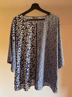 Blauw/witte blouse van samoon maat 48, Kleding | Dames, Grote Maten, Blauw, Blouse of Tuniek, Ophalen of Verzenden, Zo goed als nieuw