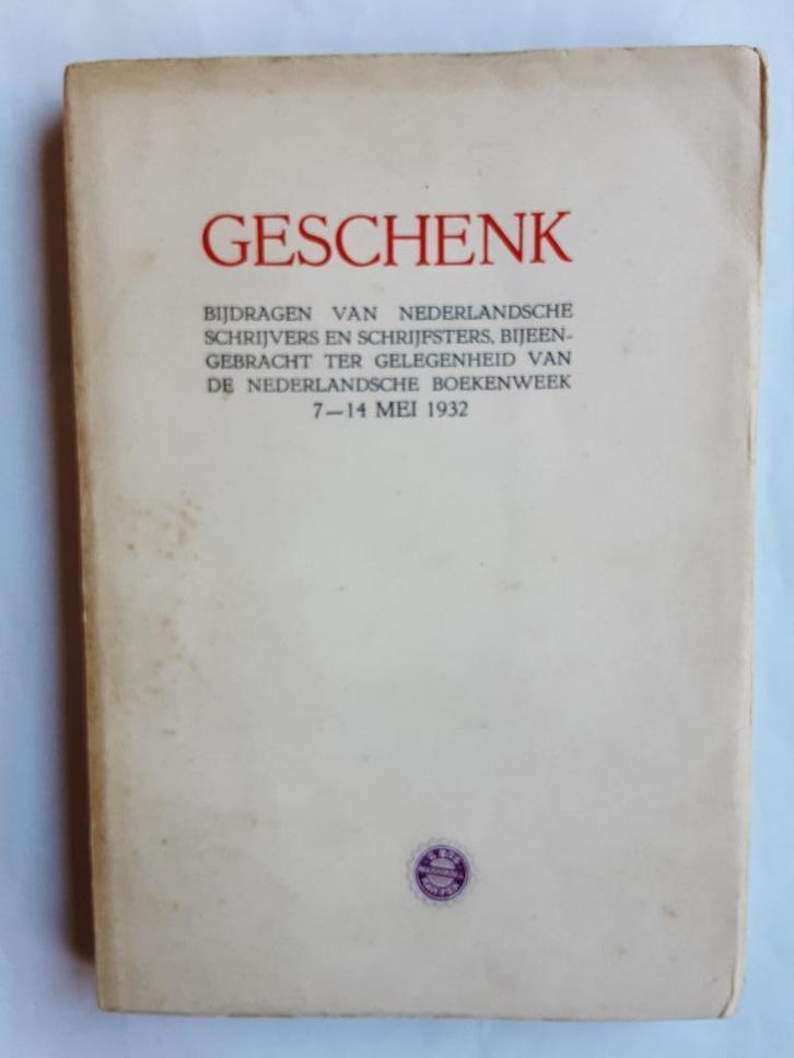 BOEKENWEEK "Rondom het boek." 1932, Boekenweekgeschenk, Boeken, Boekenweekgeschenken, Gelezen, Ophalen of Verzenden