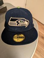 Seattle Seahawks New Era Pet - Maat 7 1/4, Ophalen of Verzenden, Zo goed als nieuw, New Era, Pet