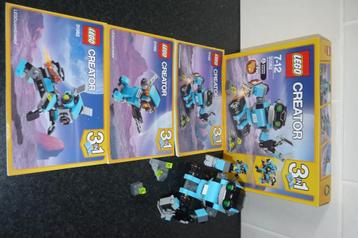 Als nieuw Lego Creator 31062 robotverkenner incl doos en boe beschikbaar voor biedingen