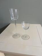 2 Leuke Sierglazen voor Kaarsjes, Ophalen, Wit, Minder dan 50 cm, Glas