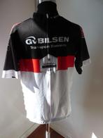 wielrenshirt wit zwart rood met reclameopdruk, mt XL, Ophalen of Verzenden, Zo goed als nieuw, Kleding
