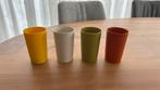 Vintage Tupperware drinkbeker set van 4, Ophalen of Verzenden, Zo goed als nieuw, Wit, Beker of Kan