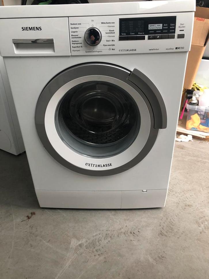 €239 A+++ 8kg wasmachine Siemens iQ700 MET GARANTIE, Witgoed en Apparatuur, Wasmachines, Zo goed als nieuw, Voorlader, 8 tot 10 kg