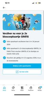 Bioscoopzegels AH, Tickets en Kaartjes, Kortingen en Cadeaubonnen, Eén persoon, Kortingsbon