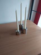 Stelton EM kandelaars 3 delig, Huis en Inrichting, Gebruikt, Overige kleuren, Ophalen of Verzenden, Metaal