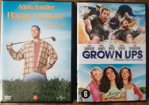 Happy Gilmore & Grown Ups- Adam Sandler, Cd's en Dvd's, Dvd's | Komedie, Zo goed als nieuw, Overige genres, Vanaf 6 jaar, Ophalen of Verzenden