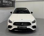 Mercedes-Benz E-klasse 300 e 4MATIC AMG LINE PANO 360 CAMERA, Auto's, Mercedes-Benz, Automaat, Zwart, 4 cilinders, Wit