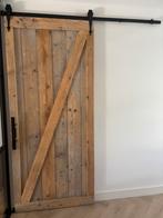 Steigerhout loftdeur, Doe-het-zelf en Verbouw, Deuren en Horren, Ophalen, Gebruikt