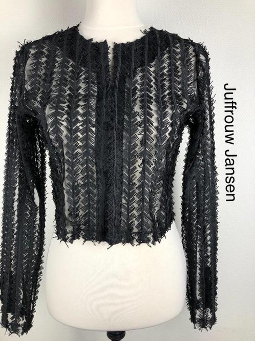 Juffrouw Jansen Vestje  (mt: 36) 1,1/7973, Kleding | Dames, Truien en Vesten, Zo goed als nieuw, Maat 36 (S), Zwart, Ophalen of Verzenden