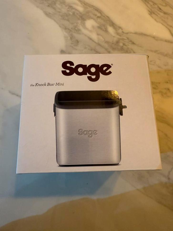 Sage Knockbox mini silver, Witgoed en Apparatuur, Koffiemachine-accessoires, Nieuw, Ophalen of Verzenden