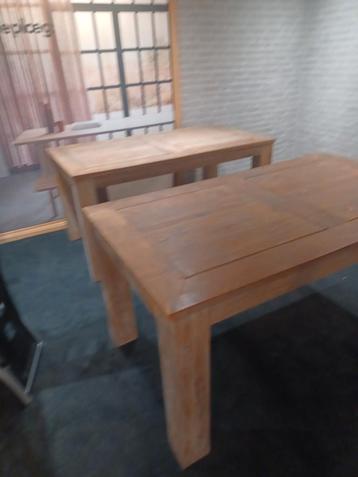 Houten Eettafel - Robuust en Stijlvol 4 stuks 160 bij 90 cm beschikbaar voor biedingen
