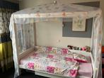LifeTime Hemelbed, Ophalen, 85 tot 100 cm, Zo goed als nieuw, Lattenbodem